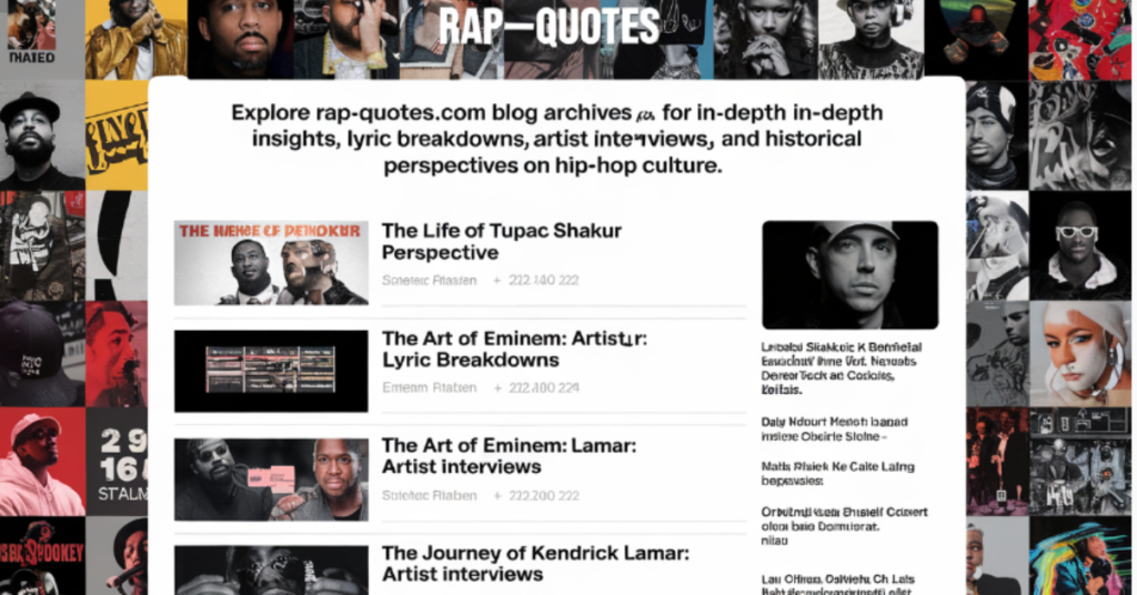 rap quotes.com blog archives